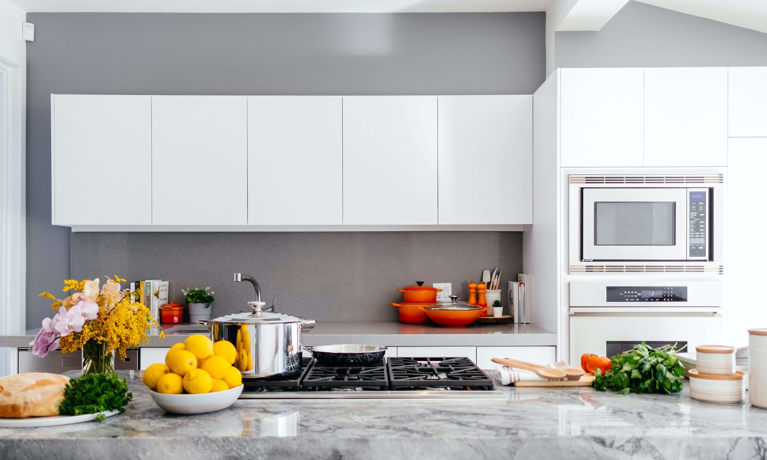 clean kitchen.